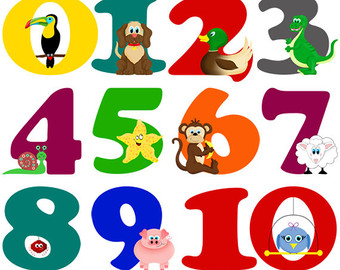 Clipart numbers 1 10