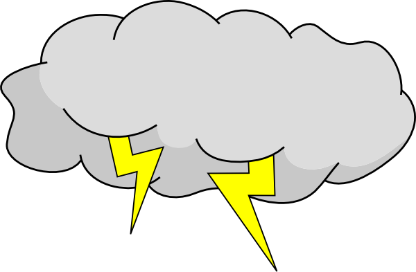 Thunderstorm cloud clipart