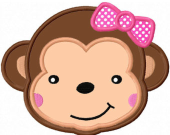Girl Monkey Clip Art