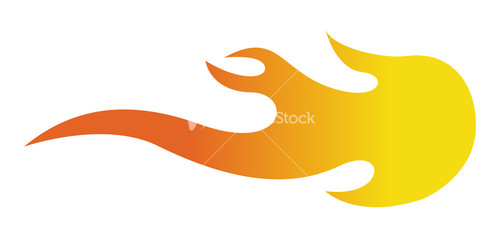 Fire Flame Vector Silhouette