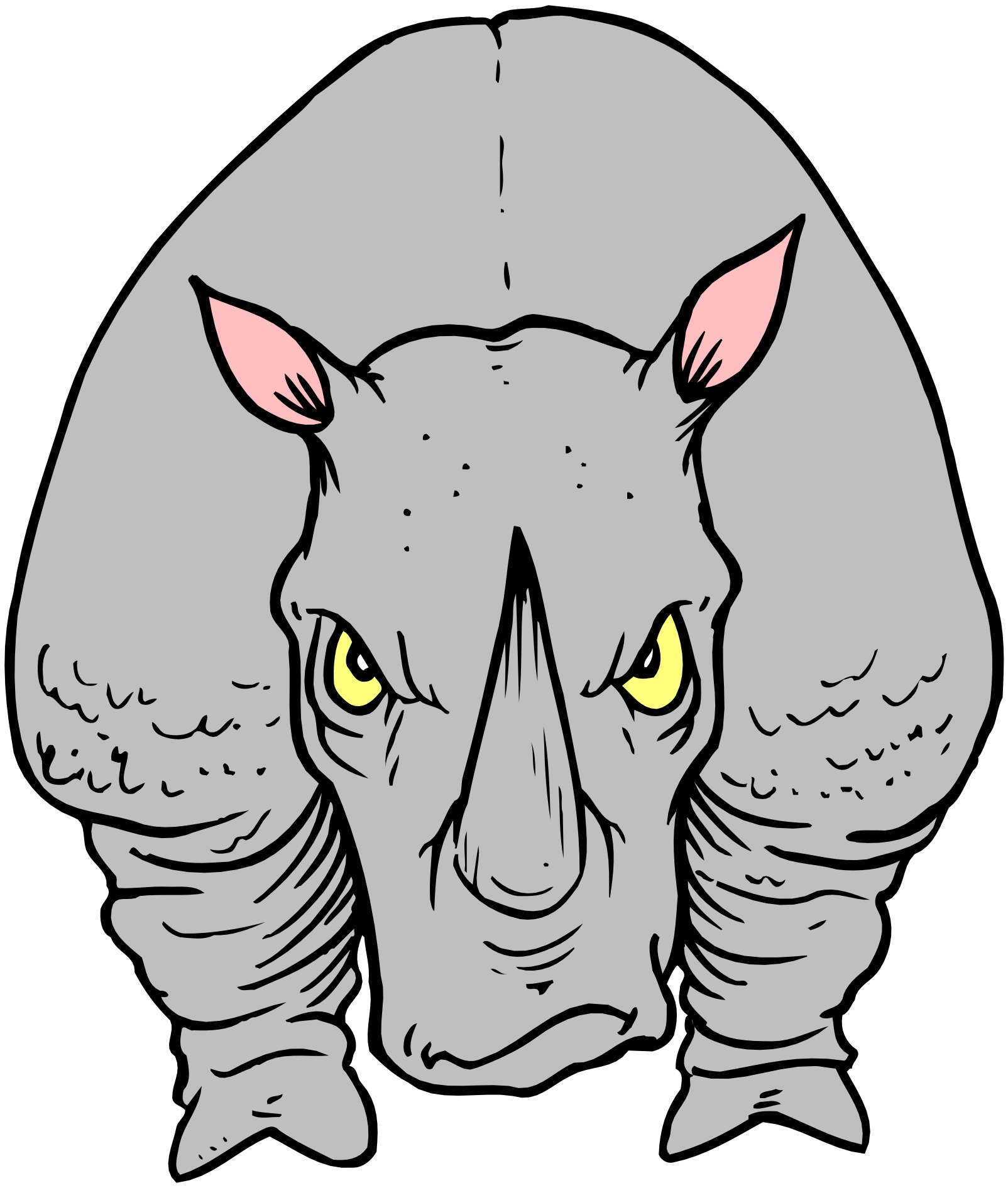 Cartoon Rhino | Free Download Clip Art | Free Clip Art | on ...