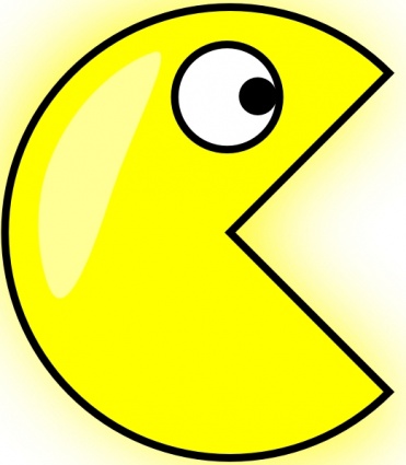 Pacman clip art Free Vector - Cartoon Vectors | DeluxeVectors.com