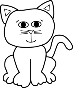Clipart cat outline - ClipartFox