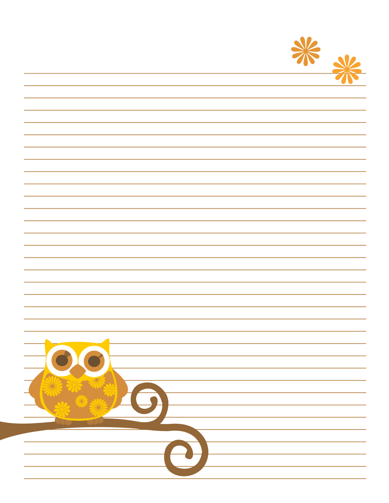 Printable Notebook Papers | Activity Shelter