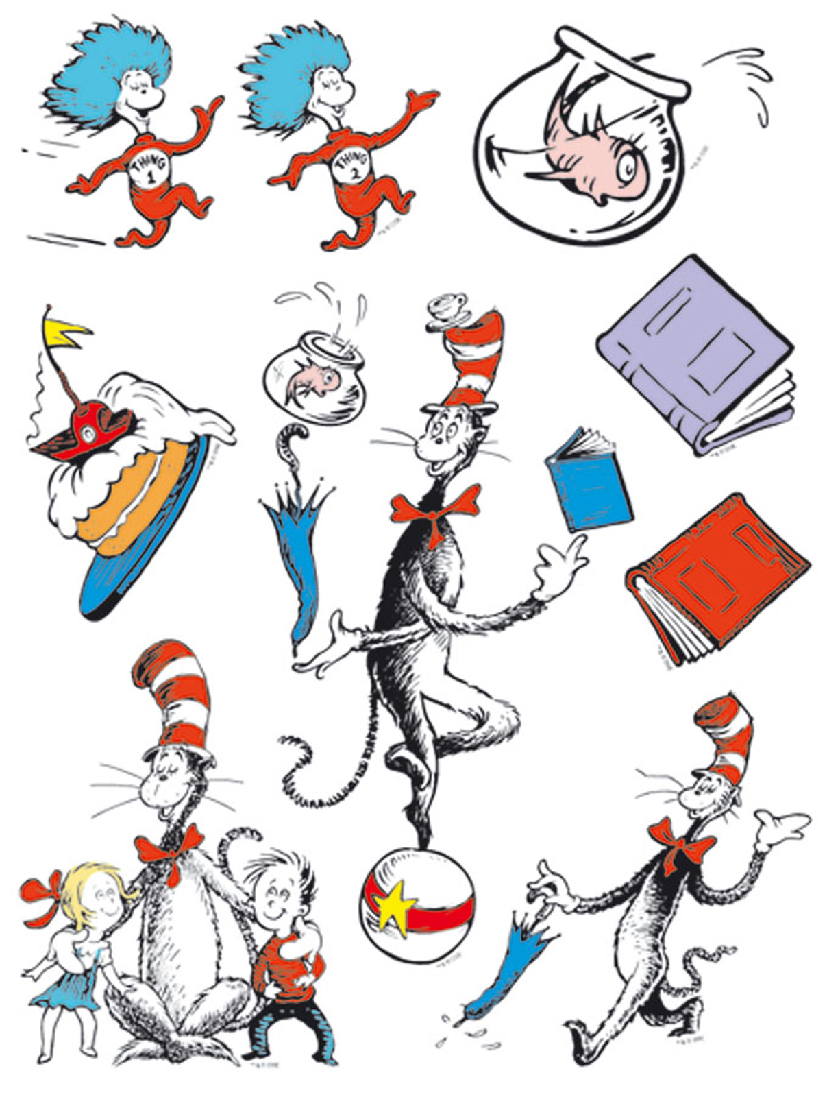 Free Cat In The Hat Clip Art Pictures - Clipartix