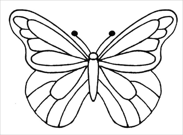 Free Printable Large Butterfly Template