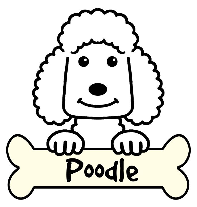 Poodle Cartoon - Anita Valle Art | Digital Art, Animals, Birds ...