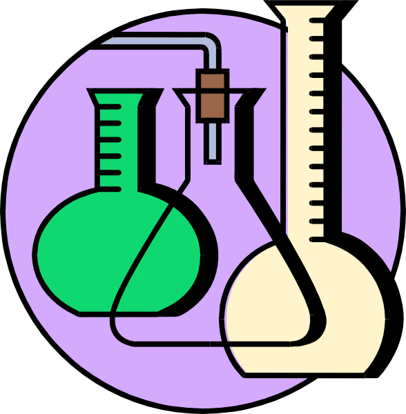 Science experiment test tubes clipart