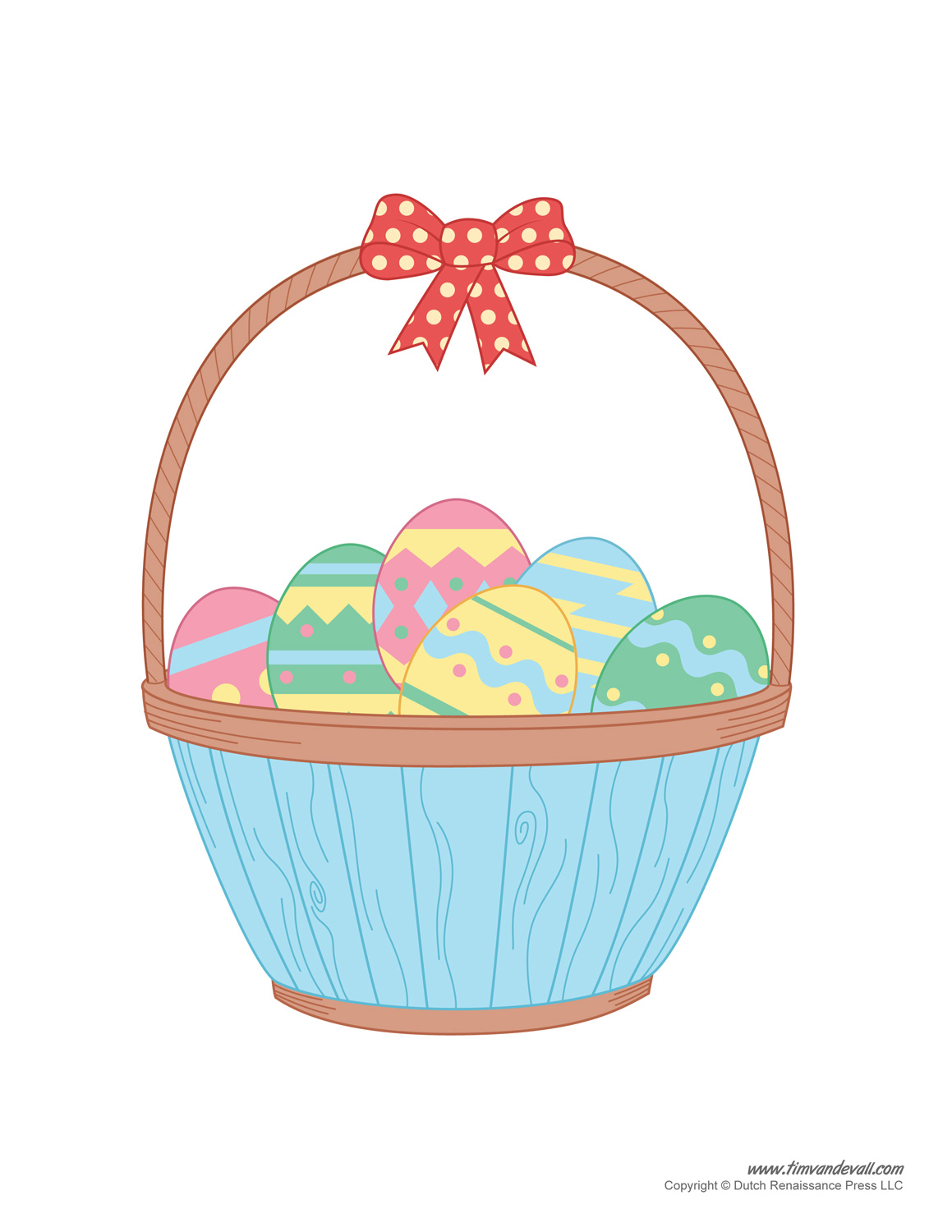 Easter Basket Template Free Download