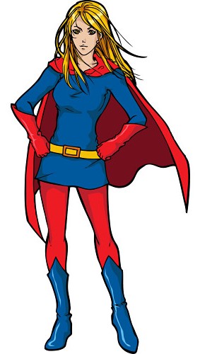 Superwoman Clipart - Tumundografico