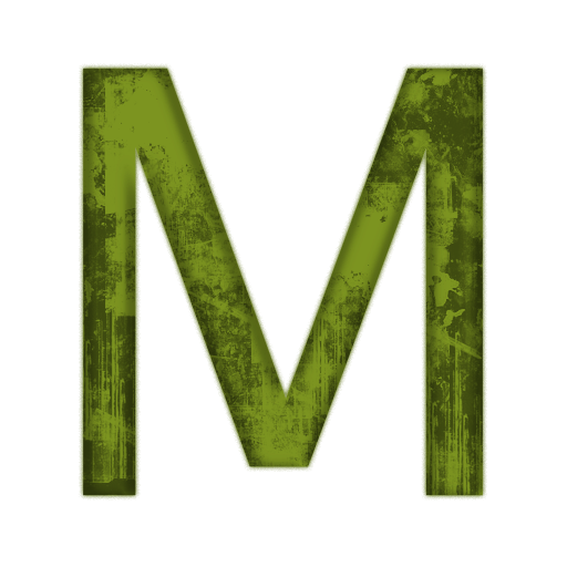 Capital Letter M Icon #071602