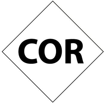 NFPA Chemical Hazard COR Symbol