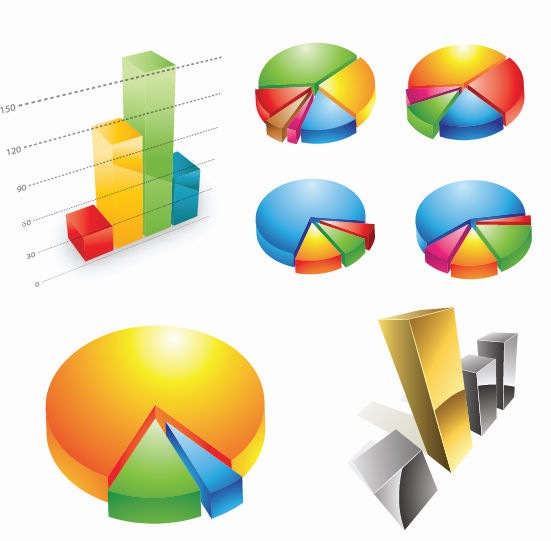 Free Three-dimensional Charts Vector Graphic | Free Vector ...