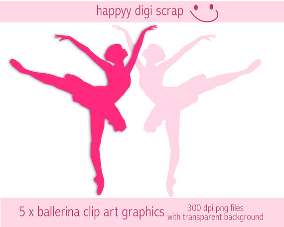 ballerina clipart instant download ballet dancer by RoseClipArt