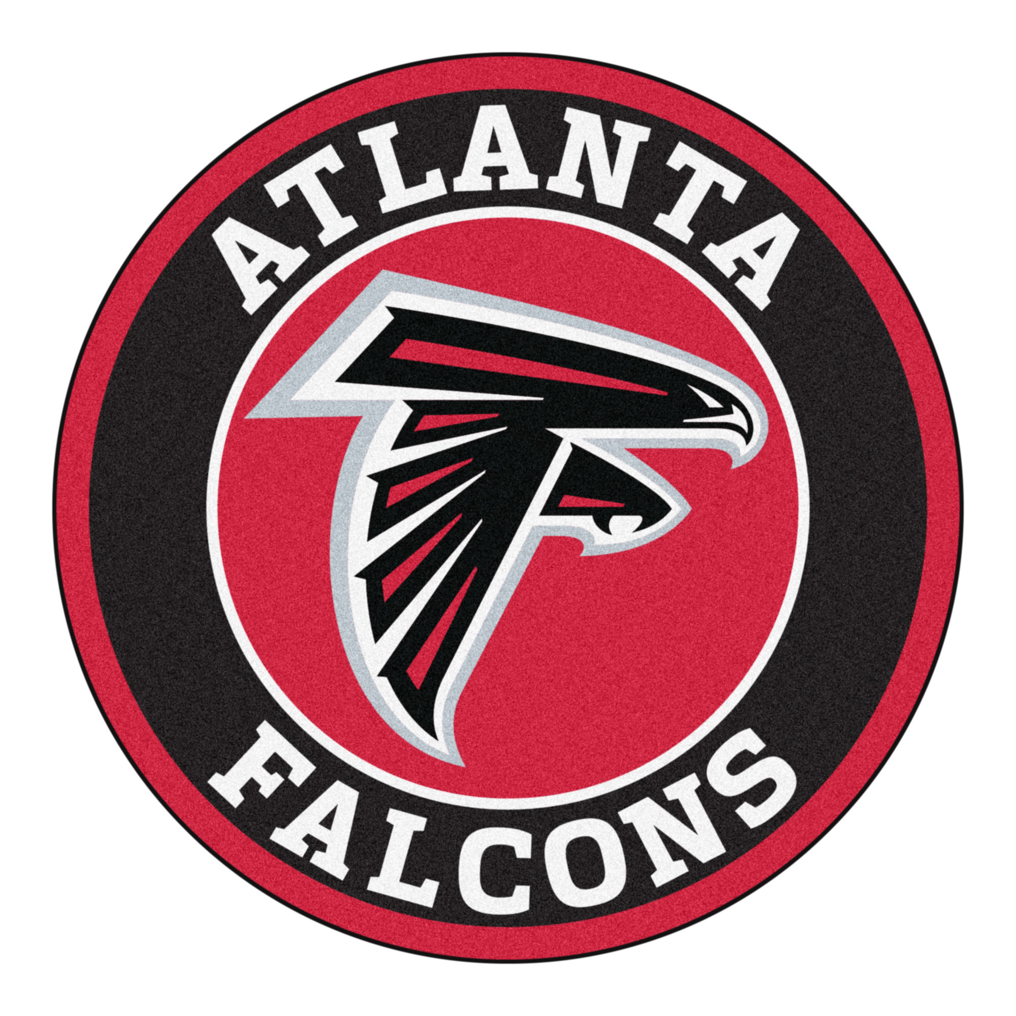 Atlanta Falcons Logo Roundel Mat – 27” Round Area Rug