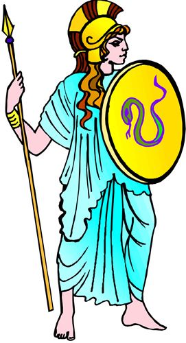 Clipart images of greek goddess athena