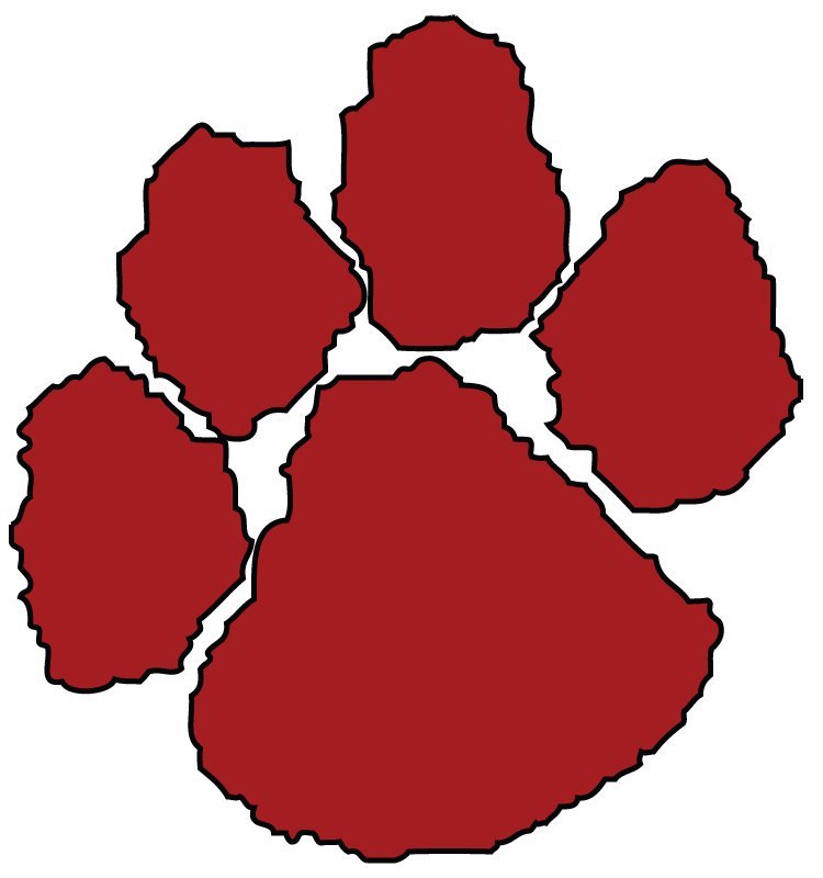 Red Panther Paw Clipart Best
