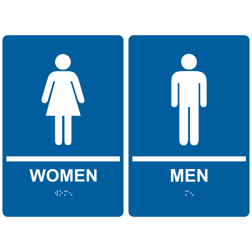 Men And Women Bathroom Sign - Home Design Ideas