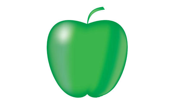 Green Apple Vector Art Free | 123Freevectors
