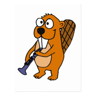 Cartoon Beaver Postcards | Zazzle