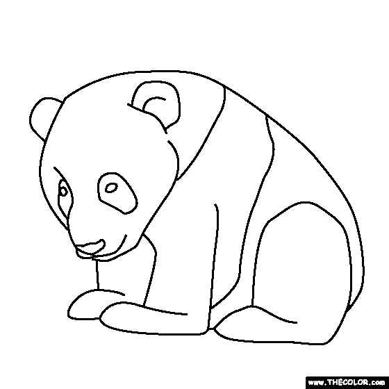 Panda Bear Coloring Pages Free
