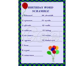 Items similar to Birthday MASH Libs Party Game {Adults, Teen, Kids ...