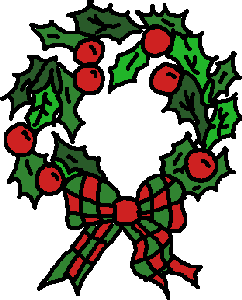 Cartoon Christmas Wreath - ClipArt Best
