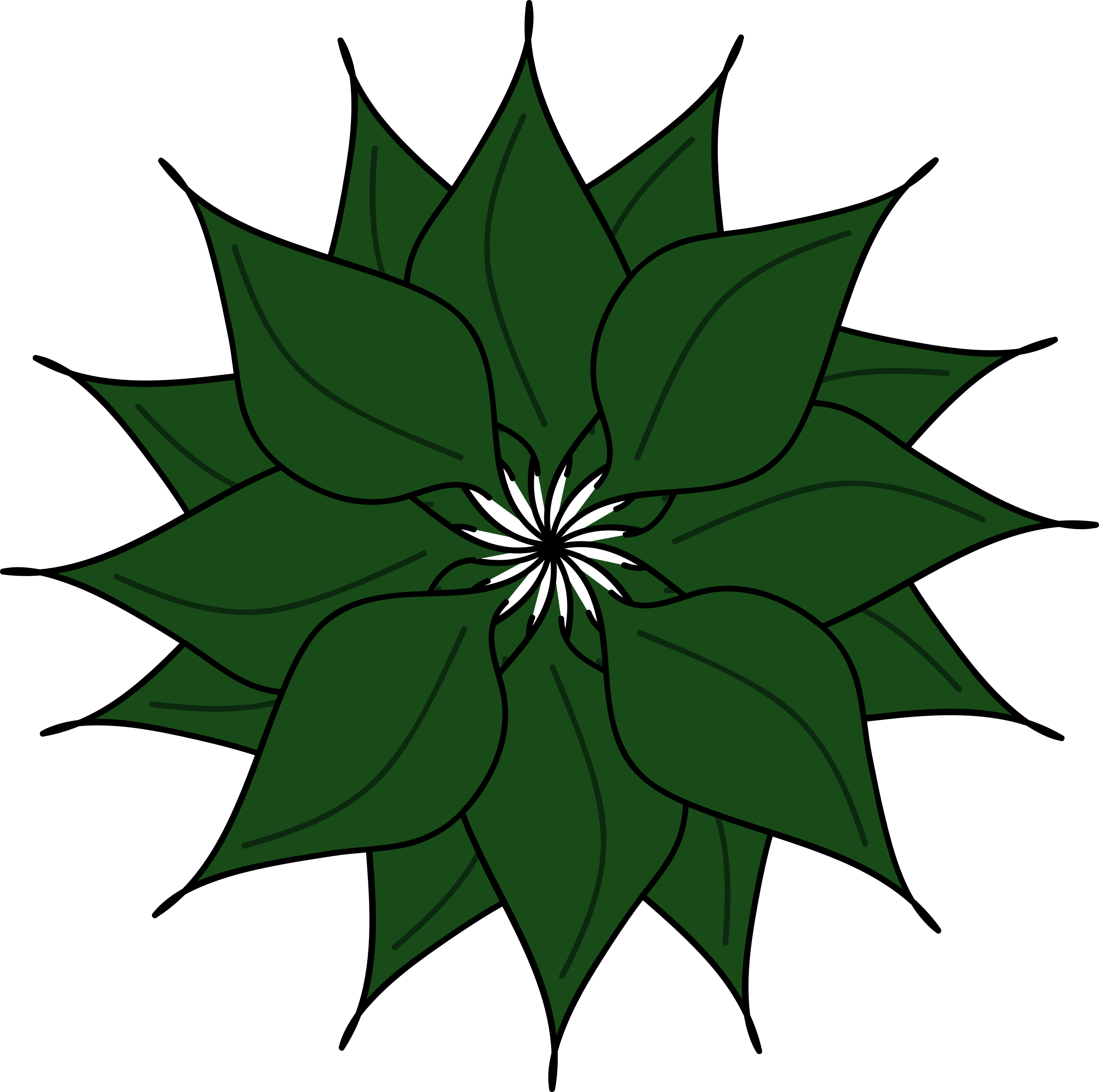 Green Flower Clip Art – Clipart Free Download