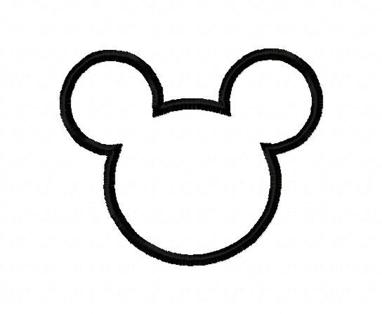 Mickey clipart outline