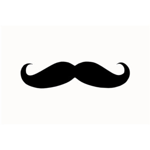 French mustache clipart