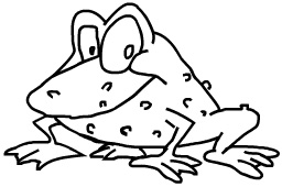 Frog Cartoon Outline - ClipArt Best