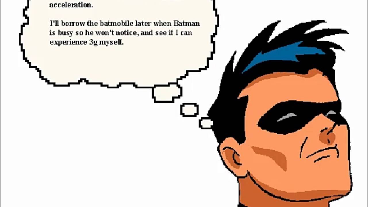 Batman and Robin: The acceleration agenda (a physics cartoon ...