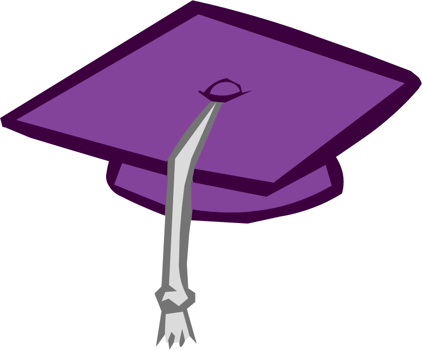 purple graduation cap clip art free - photo #26