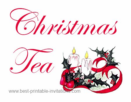 8 Best Images of Free Printable Christmas Tea Party - Christmas ...