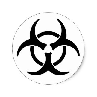 Toxic Waste Symbol Stickers | Zazzle