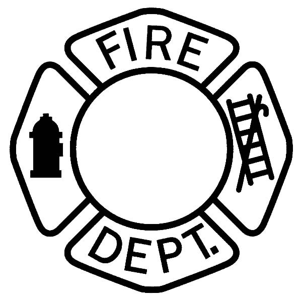 Maltese Cross Fire Dept Coloring Pages : Batch Coloring