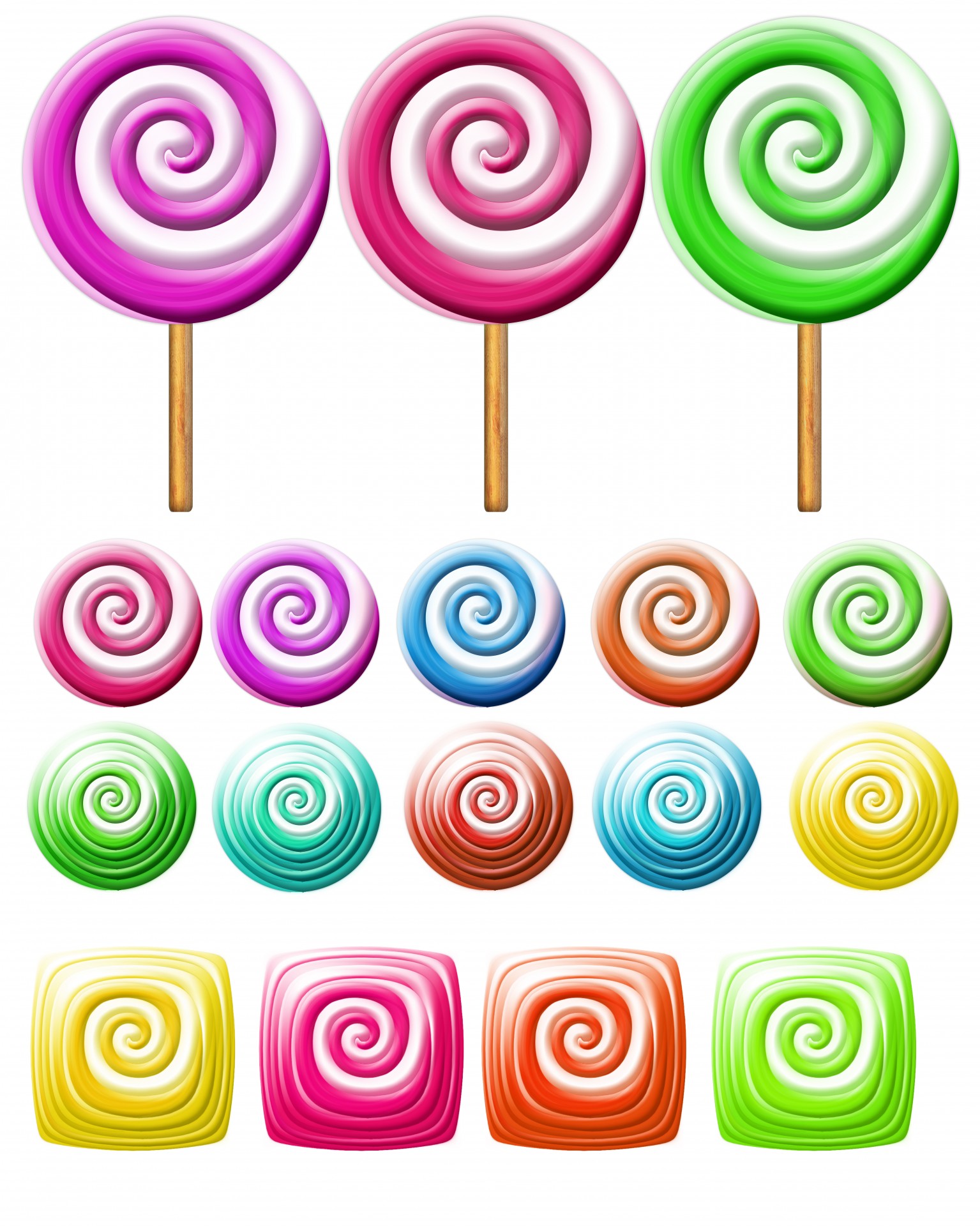 Bright Lollipops Icons Clipart Free Stock Photo - Public Domain ...