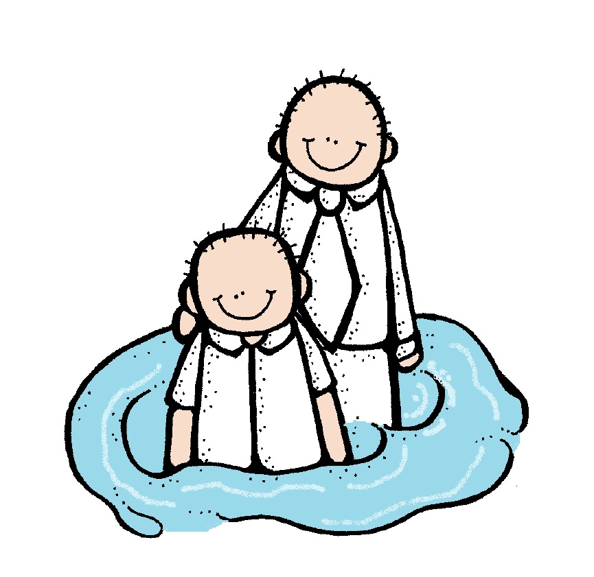 Lds primary baptism clipart