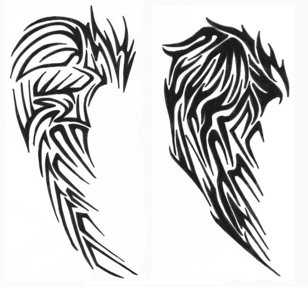 Tribal Angel Wings Tattoo Designs - Great Tattoo Design