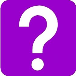 Purple question mark clipart