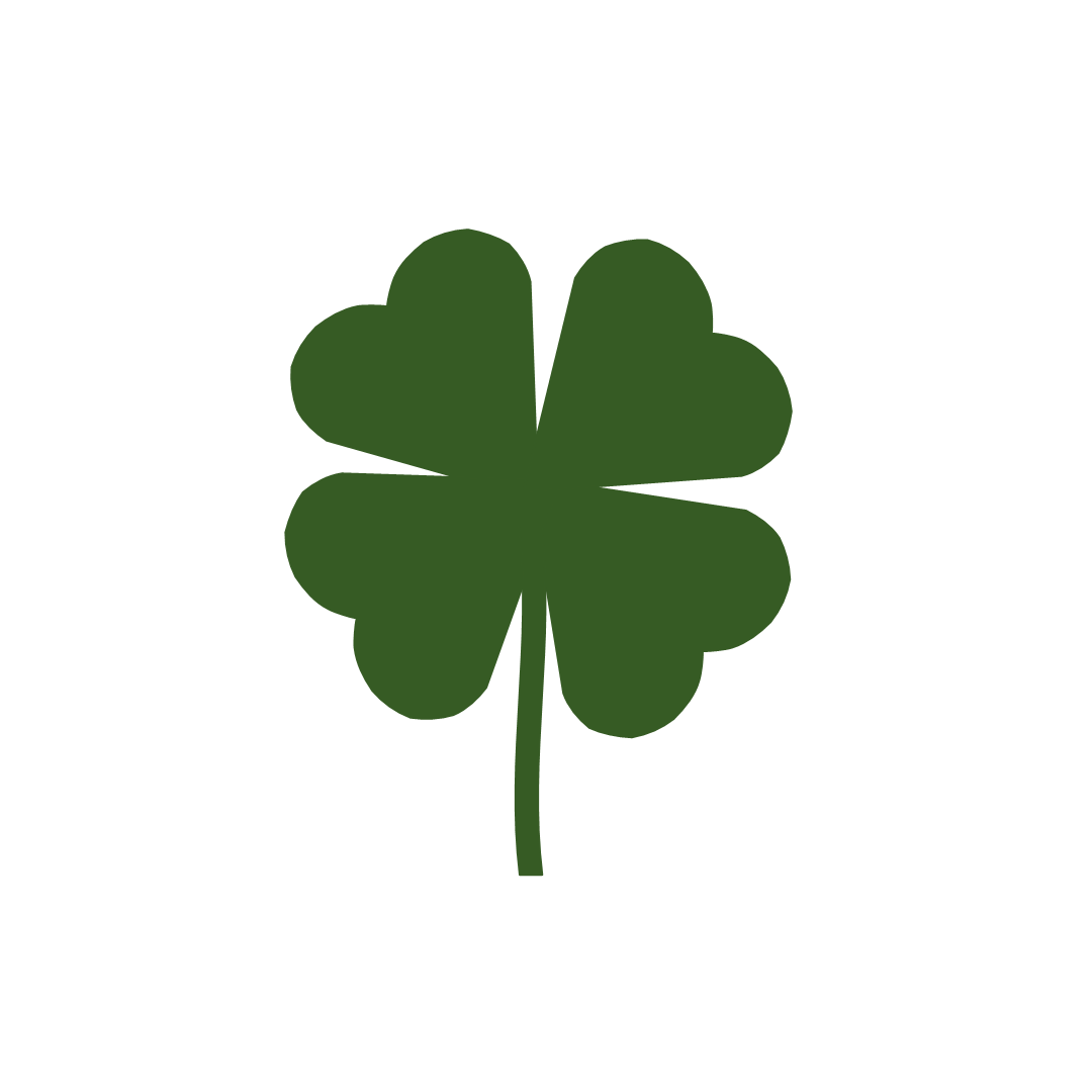 Small four leaf clover clip art