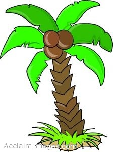 Coconut Tree Monkey Clipart