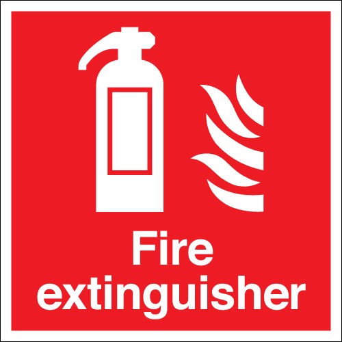 Fire Extinguisher (Symbol & Flames) Signs - Fire Safety Signs ...