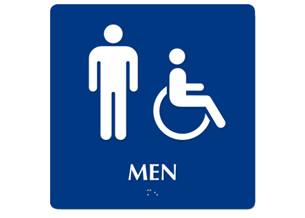 ADA Man Restroom Symbol - Exit Sign Warehouse
