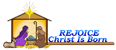 Christmas clip art of Nativity title dividers and lines Rejoice ...