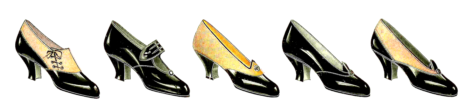 Antique Images: Free Fashion Clip Art: Vintage Shoe Digital ...