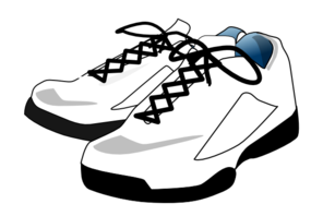 Tennis, Shoes clip art - vector clip art online, royalty free ...