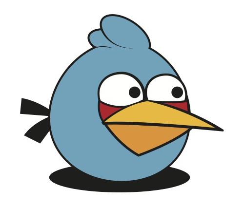 Blue Angry Bird Vector vector, free vector images