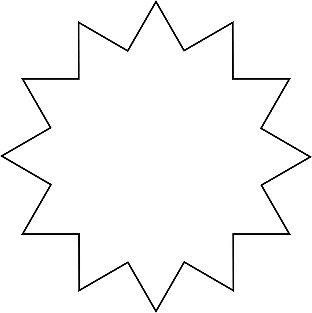 12-Point Star | ClipArt ETC