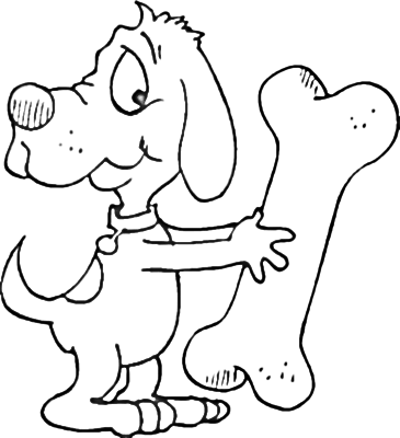 Dog Bone Coloring Page | Dog Coloring Pages Org - ClipArt Best